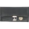 ALASSIO Lightpak Alassio 42080 - Portafoglio da cameriere con catena in metallo e moschettone, in nappa, ca. 18,5 x 9,5 x 3 cm, colore: Nero