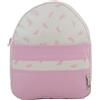 Borda y más Zaino o borsa per bambini plastificata per scuola materna Little Nordic - Piume rosa