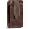 Otto Angelino RFID Blocking Minimalist Men's Wallet - Slim, Italian Leather Credit Card Holder and Zippered Coin Slot