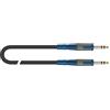 QUIK LOK - RKSI/202-1 JACK STEREO/JACK STEREO, Cavo per Strumenti Musicali, Estremamente Robusto, Lunghezza 1 mt, Colore Nero