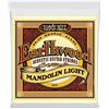 Ernie Ball, Earthwood Mandolin Light 80/20 Bronze, Corde per mandolino con estremità ad anello, diametro 9-34