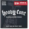 Jim Dunlop Dunlop DHCN1048 Heavy Core NPS - Corde per chitarra elettrica Heaviest (12-54), Standard scale, 6 corde