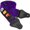 TIGER STP4-PU Tracolla per chitarra con supporti per plettro - Viola