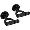 TIGER Music Gst42-Bk Confezione da 2 Supporti da Parete per Chitarra