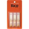 D'Addario Confezione da 3 ance Rico per sassofono soprano, durezza 3,0