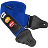 TIGER STP4-BL Tracolla per chitarra con supporti per plettro - Blu