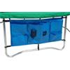 GARLANDO Tasche portaoggetti per trampolini universale - 4 ampie tasche e 2 portabottiglie - Fissaggio tramite 6 ganci elastici
