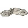 Cerniera Offset Nervata Bassa in Acciaio Inox 40x50/81mm