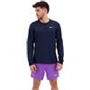 Nike Court Dri Fit Advantage Long Sleeve T-shirt Blu S Uomo