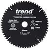 Trend Wood Lama Circolare PTFE, Diametro 250mm, Foro 30mm, 60 Denti, metallo duro (TCT), 3mm Taglio, +15° Angolo, CSB/TC25060