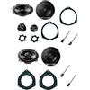 Superauto hi-fi Kit 6 Casse Pioneer TS-G170C TS-G1320F Custom Fit Per FIAT Punto Evo Punto 199 dal 2005 Grande Punto con Supporti Altoparlanti Predisposizione Completa anteriore e posteriore Alta qualità