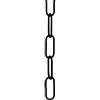 ElekTek Catena a maglie per lampada, accessori di illuminazione a sospensione e lampadari. Maglia di medie dimensioni 38 mm x 15 mm - confezione da 2 m Nero Jet