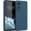 kwmobile Custodia Compatibile con Xiaomi 11T / 11T Pro Cover - Back Case per Smartphone in Silicone TPU - Protezione Gommata - petrolio matt