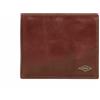 Fossil Portafoglio da uomo Ryan, Bifold in pelle marrone scuro 11,4 cm L x 2,5 cm L x 9,5 cm H ML3736201