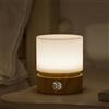 Smilodon Luce Notturna Bambini, Luce Notturna con timer, Lampada da Comodino, Lampada LED, Venatura Del Legno, Ricaricabile, A Batteria, Dimmerabile