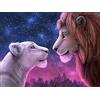 HUASHUZI diamond painting il re leone anime bambini diamanti painting kit arte pittura diamante foto ricamo punto croce per adulto foto poster decorazioni per la decorazione della parete di casa