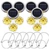 PChero 6pezzi Appesi Impermeabili con Coperchio a Forma di Barattolo per Muratore Solare con Luci a Fata con 20 LED e Ganci, Perfetti per Feste, Matrimoni, decorazioni Natalizie (bianco caldo)