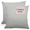 Generico Federe Cuscini Divano 40 x 40 - Copricuscini 40x40 - Federa per Cuscino Divano e Camera da Letto - Federe per Cuscini Decorative 2 pezzi Grigio Chiaro