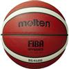Molten BG4500 Pallone da basket per interni con certificazione FIBA Ufficiale BBL Game Ball Premium in pelle composita, adatto per ragazzi di età 14 anni o per adulti