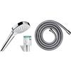 hansgrohe Croma Select E Doccetta Vario, bianco/cromo, 26812400 & Flessibile doccia Metaflex, 160 cm