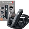 Remington Rasoio Elettrico Multiuso - Rifinitore per il corpo, Regolabarba, Tagliacapelli - set per lo styling per peli del viso e del corpo, 4 testine rimovibili, Personal Groomer Edge PG6030