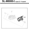 Shimano Shimano Supporto inferiore leva m8000i destro nero