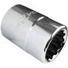 AERZETIX - Chiave a bussola/Punta - Corto - 3/4x24mm - per avvitatura/cricchetto manuale/pneumatico - Corpo cilindrico - 12 lati/bi-esagonale - in acciaio CR-V - C45284