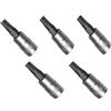 Aerzetix -Set da 5 - Punta Esagonale Inserto Torx T30 - Chiavi a Bussola 1/4 - C2168