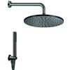 Damast - Class NERO soffione tondo 30cm + doccino - 15407