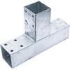 Connex HV4248 - Connettore per palo, 305 x 200 mm, per legno 70 x 70 mm, colore: Argento