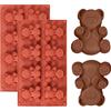 FantasyDay® Stampo in Silicone per Tortiera a Forma di Orso, 1 Pezzi Muffa da Forno per Biscotti, Cioccolato, Tortini, Cioccolato, Torte, Dolci, Muffin, Pudding - Antiaderente & Termoresistente