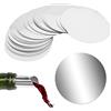 MONCAP 50pcs Vino Versatore Disco Riutilizzabile Salvagoccia Vino Versatore a Disco Salvagoccia per Beccucci Bottiglie di Vino e Bottiglia di Olio d'Oliva Elegant Pouring