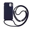 wentdzSW Cover Compatible con iPhone 11 Pro - Cordino per Custodia con Collana Case Opaca Antiurto con Laccio/con Cordino TPU Corda Silicone Case -Blu
