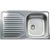Apell Lavello da Incasso in Acciaio Inox 1 Vasca a Destra Dimensioni 86x50 cm TM861ILPC Apell