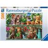 RAVENSBURGER 14824 PUZZLE DA 500 PZ. GATTO SULLO SCAFFALE