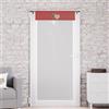 Soleil d'ocre, Tendine a vetro puro Cotone 70x200 cm LOVE rosso