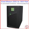 Elsist UPS Gruppo di continuità 2000 Va 1800 W On Line A Doppia Conversione onda pura