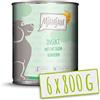 MjAMjAM - cibo umido premium per cani - Insetti con pollo succoso, confezione da 6 (6 x 800 g), senza cereali con proteine di insetti