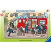 Ravensburger - Puzzle, I Pompieri, Puzzle Incorniciati 15 Pezzi, Puzzle per Bambini, Età Consigliata 3+, 06321 5