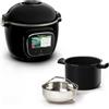 Moulinex CE9028 Cookeo Touch WiFi Multicooker, Touch Screen Interattivo, 1600W, Capacità 6L, Robot da Cucina Multifunzione con 13 Programmi Automatici, Ricette Pronte in Meno di 10 Minuti