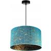 Light Home LH Light-Home Verona Lampadario a Sospensione - Lampadario Industriale per Soggiorno Camera da Letto e Cucina - Lampade a Sospensione in Metallo e con Paralume Classico - E27 - Blu - 23x40 cm