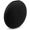 Cooee Design Vaso Pastille in ceramica, colore nero, realizzato a mano, diametro: 20 cm, altezza: 19 cm, HI-028-25-BK