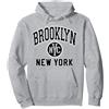 133 Apparel Brooklyn NY Brooklyn New York NYC Black Print Felpa con Cappuccio