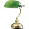 Lampada da tavolo mobile Lampada da banchiere ottone verde Lampada da  scrivania vintage, metallo acrilico, 1x