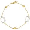 Gioielleria Lucchese Oro Bracciale Donna Oro Giallo Bianco GL100253