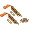 KOTARBAU® - Set di 2 chiavistelli a molla, per porta, zincati, antiruggine, maniglia in legno, con bullone della porta a molla resistente alle intemperie, 150 mm