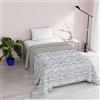 Italian Bed Linen Trapuntino Estivo "Fantasy" in Microfibra, Jakarta, Piazza e Mezza