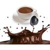 KICKKICK 50 Capsule Cioccolata Compatibili Lavazza A Modo Mio - Bevanda Calda Solubile Monodose al Cioccolato in Cialde Made in Italy Kickkick per Macchine da Caffè