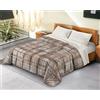BANZAII TEXTILE INNOVATOR ONLINE Banzaii Trapunta Una piazza e mezza 220x260 cm Invernale in Ecopiuma da 380 gr/mq calda e morbida - Piumone Invernale Anallergico e Traspirante - Prodotto in Italia - Gaia Beige