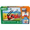 BRIO World - Tunnel Azione di Soccorso, Smart Tech Sound, Accessorio Pista Trenino, Set Costruzioni in Legno, Compatibile con Tutti i Prodotti BRIO, Giocattolo per Bambini 3+ Anni